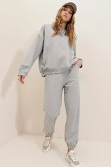 grey sweatpants co-ord set