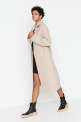 oversized ecru coat
