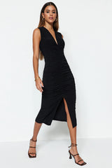 Midi black dress