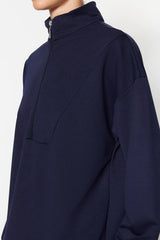 Navy knitted co-ord set