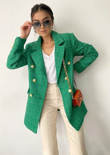 Green Tweed Blazer