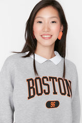 Boston grey sweatshirt