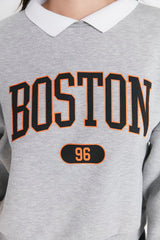 Boston grey sweatshirt