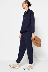 Navy knitted co-ord set