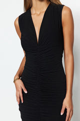 Midi black dress
