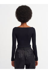 Black Long Sleeve Top