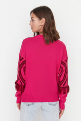 fuchsia sweater top