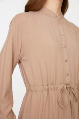 Ruffled modest dress