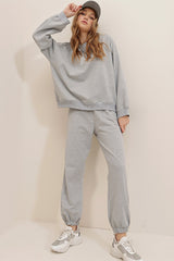 grey sweatpants co-ord set
