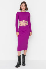 Purple top and skirt set