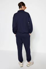 Navy knitted co-ord set