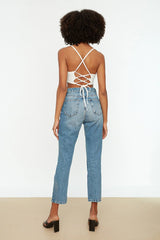 High Waist Bootcut Jeans