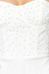 white pearl jumpsuit