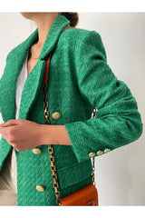 Green Tweed Blazer