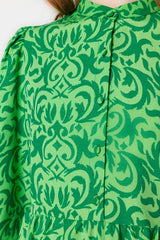 Green Patterned dress