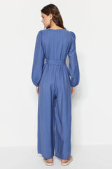 navy blue jumpsuit