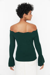 off shoulder knit top