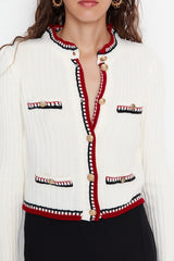 ecru buttoned cardigan