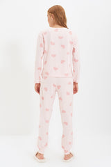 Heart Knitted Pajamas Set