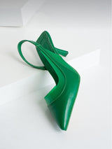 Green pump heels