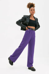 Purple Wide Leg Trouser