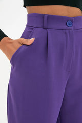 Purple Wide Leg Trouser