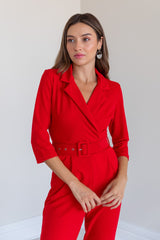 Red Classic jumpsuit