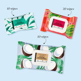 Cleansing + Exfoliating Wipes - Coconut milk