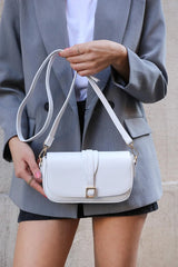 white shoulder bag