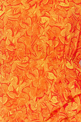 Floral orange maxi dress