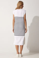 Striped maxi dress