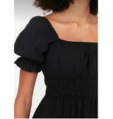 Short sleeve black dress