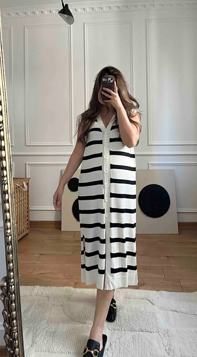 Striped maxi Dress