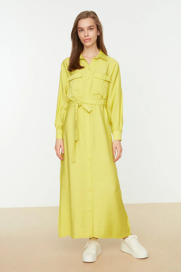 Yellow maxi dress