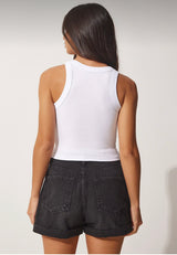 Love white tank top