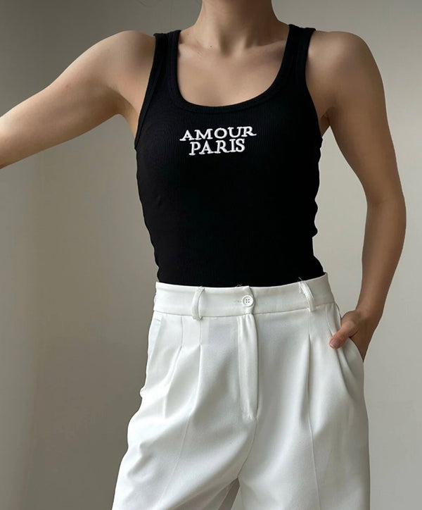 Amour Paris tank top