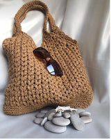 Straw shoulder bag