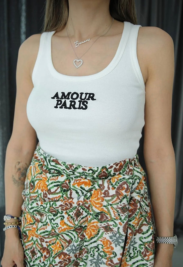 Amour Paris tank top