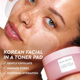 LHA + AHA Korean Watermelon Toner Pads for Hydration and Gentle Exfoliation