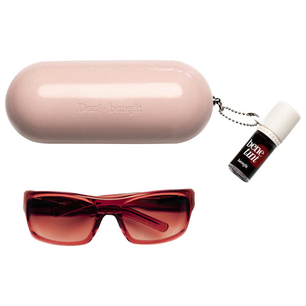 DEZI X Benetint Dark Cherry Sunglasses and Lip & Cheek Stain Set