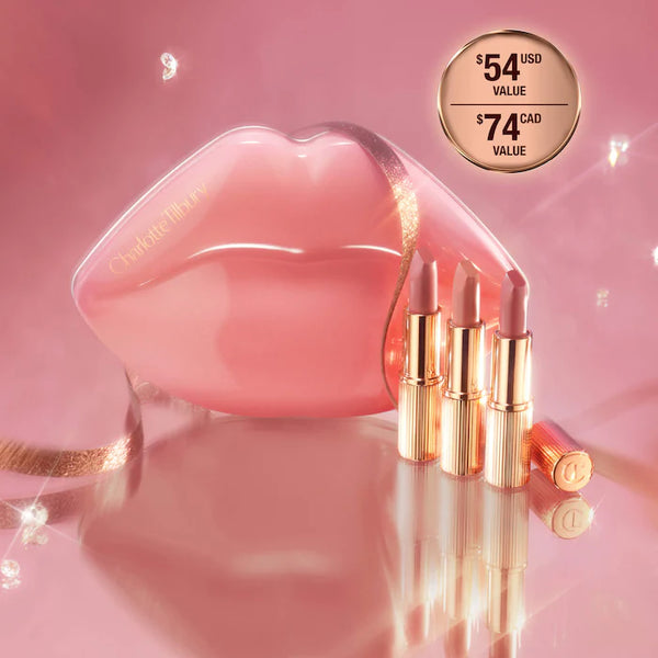 Mini Iconic Hollywood Lipstick Trio Gift Set