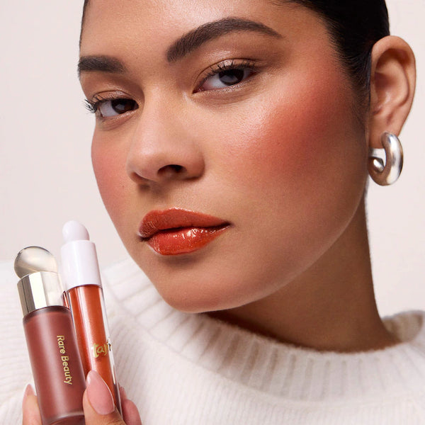 Rare Beauty x Tajin Soft Pinch Liquid Blush & Positive Light Luminizing Lip Gloss Duo Set
