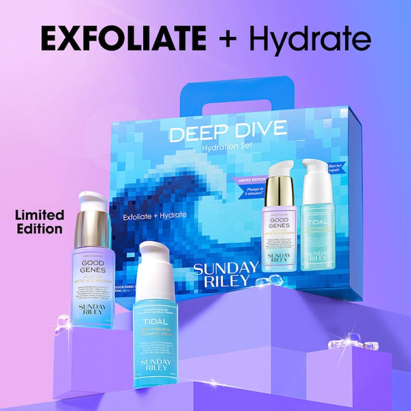 DEEP DIVE HYDRATION + PLUMPING SET FEATURING LIMITED EDITION GOOD GENES + NEW TIDAL DEEP