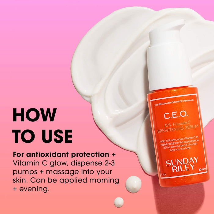 Home+ Away Brighten, Revitalize + Glow with CEO 15% Vitamin C Serum