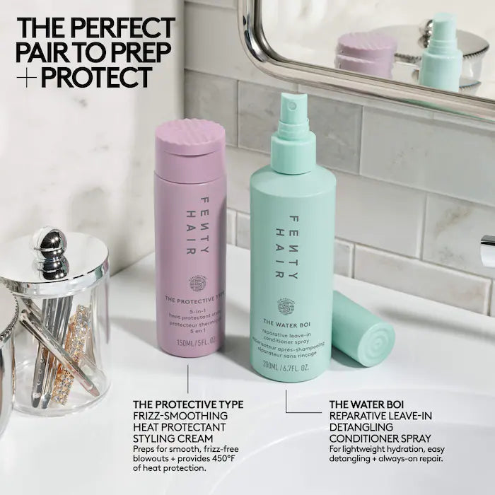 The Hot & Hydrated Ones Heat Protectant & Leave-In Conditioner Hair Gift Set