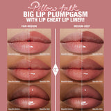 Mini Pillow Talk Plumpgasm Lip Liner and Lip Gloss Set - berry pink