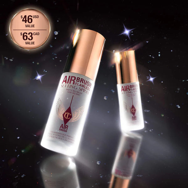 Mini Airbrush Flawless Setting Spray Duo Gift Set