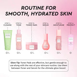 LHA + AHA Korean Watermelon Toner Pads for Hydration and Gentle Exfoliation