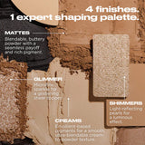 Naked Shaped Warm-Toned Makeup Palette for Eyes & Face