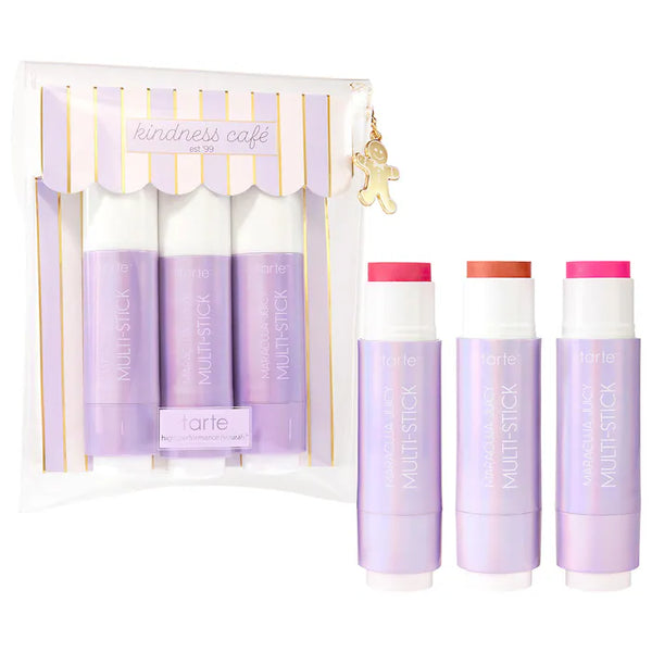 cheek soufflé maracuja juicy blush and lip multi-stick trio